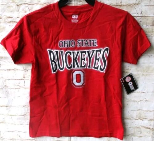 Ohio State Buckeyes Genuine Stuff Youth Red Short Sleeve T-Shirt Large Brand New