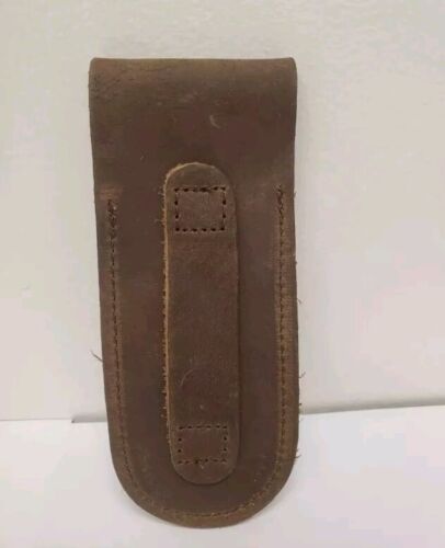 Case XX Medium Dark Brown Leather Sheath Generic XX Snap - 50003