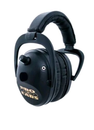 Pro-Ears P300 Predator Gold Electronic Earmuffs, NRR 26 - Black: GSP300B