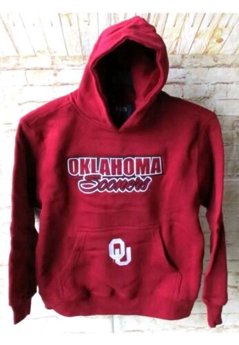 Oklahoma Sooners Team Edition Maroon Youth Hoodie Sweatshirt Small Brand New