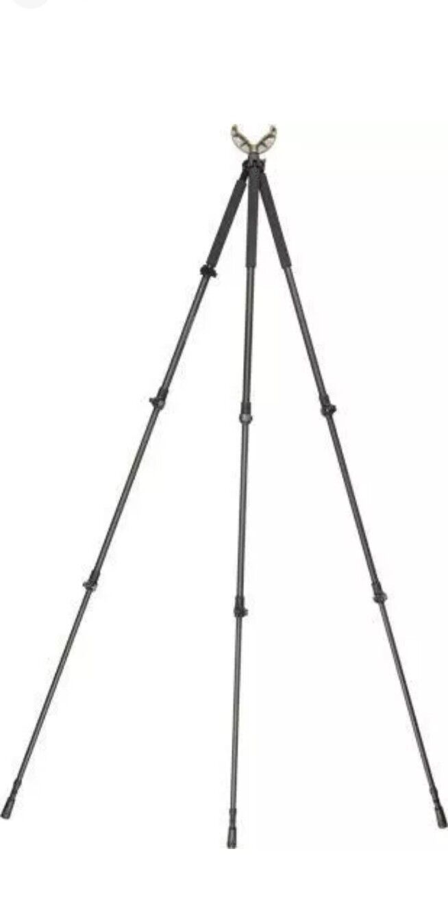 Allen Axial Shooting Stick Tripod/Bipod/Monopod, 61" Length, Removable V-Top