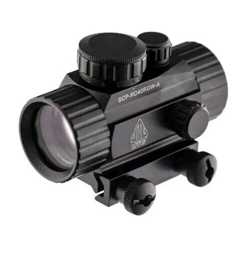UTG 3.8" ITA Red/Green CQB Dot Sight With Integral Mount Black - SCP-RD40RGW-A